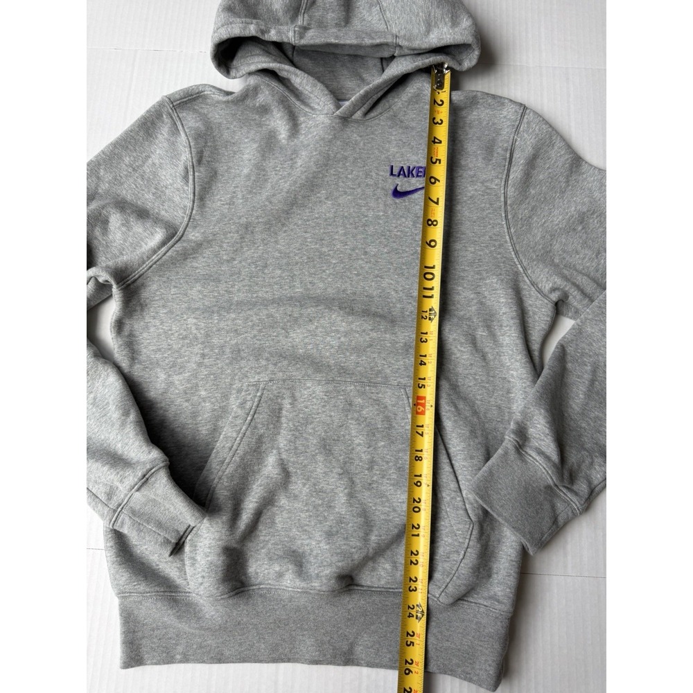 Nike NBA Los Angeles Lakers Hoodie Grey Men's Xs Embroidered - Picture 3 of 5